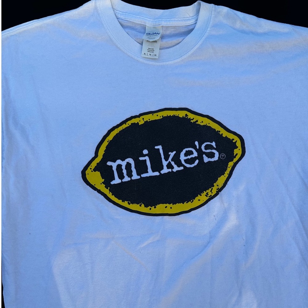 Gildan Mikes Hard Lemonade T-Shirt Mens XL White Good Graphic Tee Short Sleeve